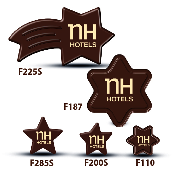 Fichas de chocolate impresas