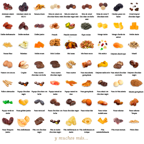 Rellenos frutos secos